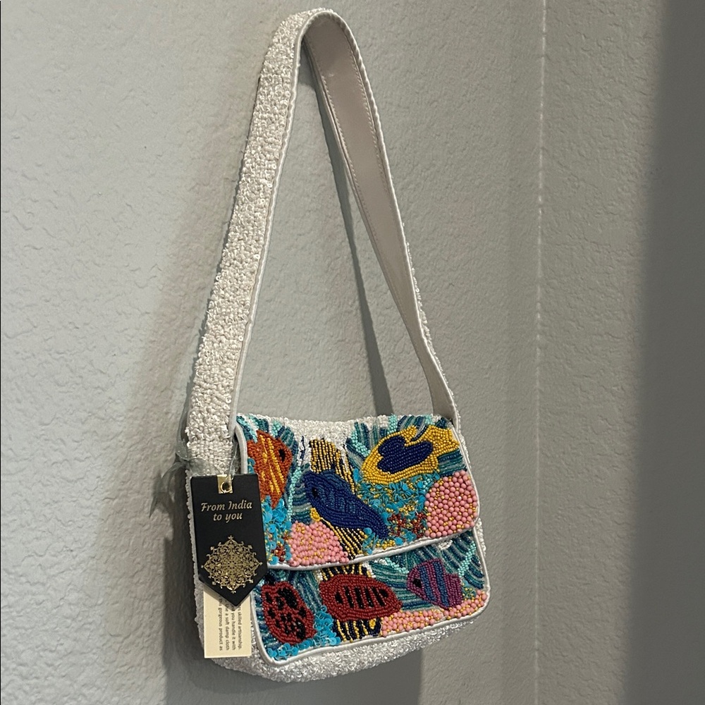 TJ Maxx Viral - Beaded Bag - Colorful Fish - Picture 2 of 5